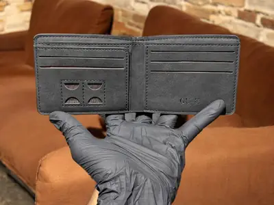 Short Leather Imported Wallet Men's Leather Wallet thumbnail 6