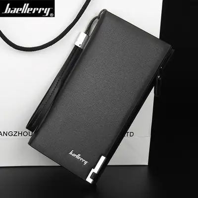 Multi-functional High Quality Long Zipper Business Wallets for Men