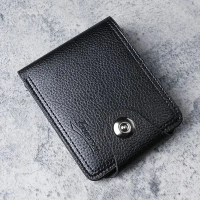 PU Leather Short Wallet for Men thumbnail 3