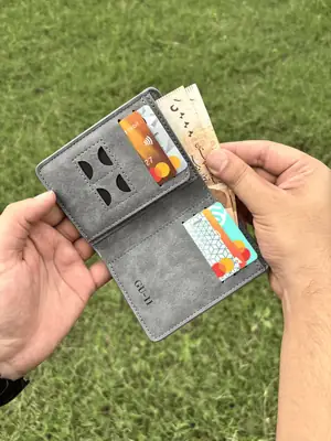 Short Leather Imported M Wallet thumbnail 2
