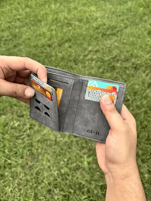 Short Leather Imported M Wallet thumbnail 3