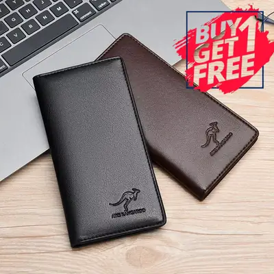 Buy 1 Get 1 Free - Kangro Vintage Long Wallet for Men