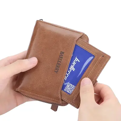PU Leather RFID Blocking Business Wallet thumbnail 7