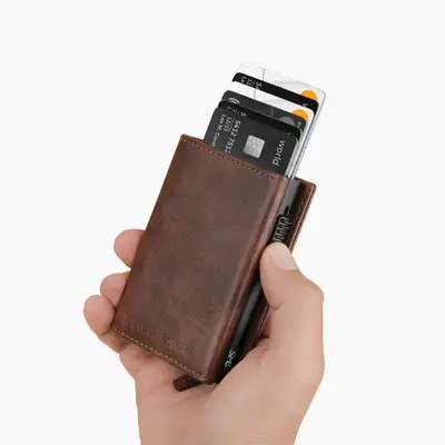 Premium Leather Bi-Fold Wallet for Men - 1 Pc - Stylish and Pocket Friendly thumbnail 7