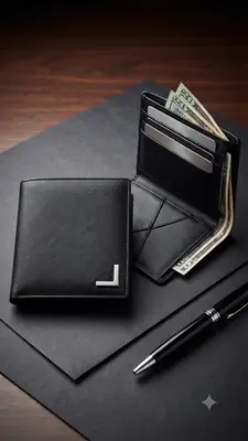 Original Buffalo Leather Trifold Wallet