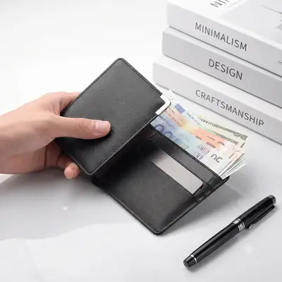 Original Buffalo Leather Trifold Wallet thumbnail 3