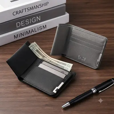 Original Buffalo Leather Trifold Wallet thumbnail 4