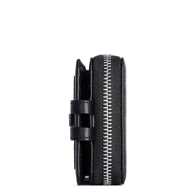 Men's Multi-Layer Folding Genuine Leather Wallet Stylish Card Holder Independent Cash Layer FangShui 10 Cards No Card Holder thumbnail 5