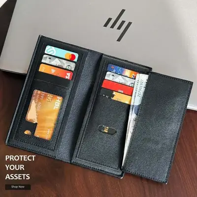 Multi Color Leather Wallet for Men Women Slim Design thumbnail 6