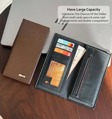 Multi Color Leather Wallet for Men Women Slim Design thumbnail 9