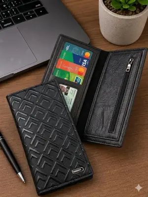Horse Long Wallet - Leather Wallet - Multiple Card Slots