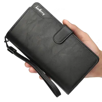 Baellerry Men's Vintage Long Clutch Wallet – Large Capacity Zipper Wallet thumbnail 5