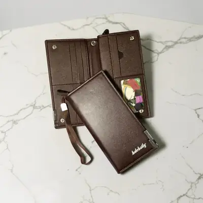 Balebaily Premium Long Leather Wallet for Men And Women 