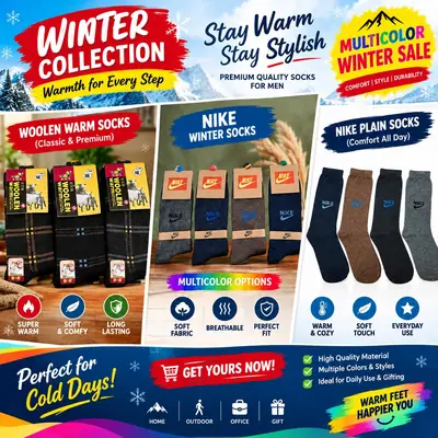 Fine Socks – 100% Organic Wool – Without Elastic