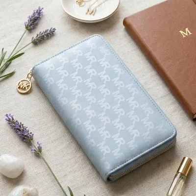 Unggi Wallet – Stylish Zip Around Wallet for Women (Gray) thumbnail 2