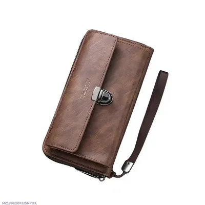 Men’s Large Capacity Wallet With Zipper And Card Slots