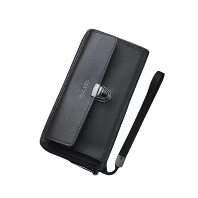 Men’s Large Capacity Wallet With Zipper And Card Slots thumbnail 2