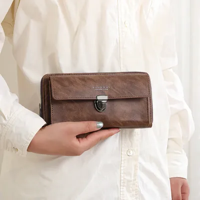 Men’s Large Capacity Wallet With Zipper And Card Slots thumbnail 5