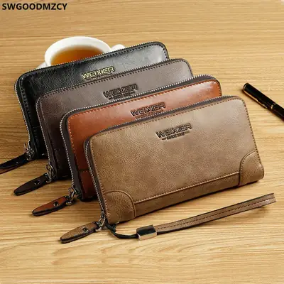 Weixier Long Round Zipper Wallet for Men & Women thumbnail 8