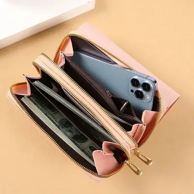 Charsole Large Capacity Double Zipper Wallet for Women - FY870 thumbnail 2