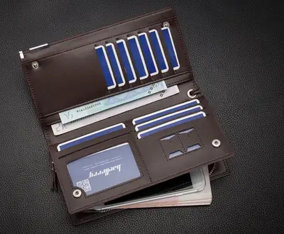 Baellery Long Mobile, Money and Cardholder Wallet for Men & Women