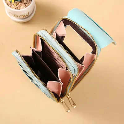 New Arrival Touch Screen Cell Phone case Purse Small Crossbody Lady Handbags PU Leather Women Shoulder Purse Wallet for Phones thumbnail 5