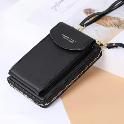 New Arrival Touch Screen Cell Phone case Purse Small Crossbody Lady Handbags PU Leather Women Shoulder Purse Wallet for Phones thumbnail 6