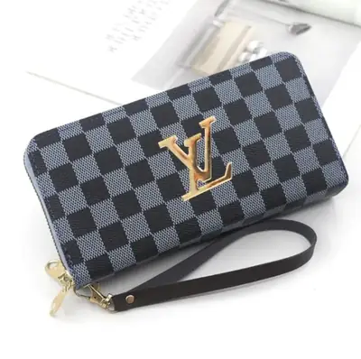 Luxury Checkered Zipper Wallet for Men & Women thumbnail 2