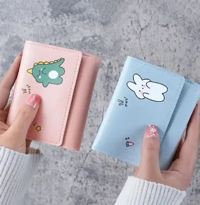 Multi Card Slot Three Fold Card Bag Wallet For Young Girls and Students Compact Card Holder Purse Accessory