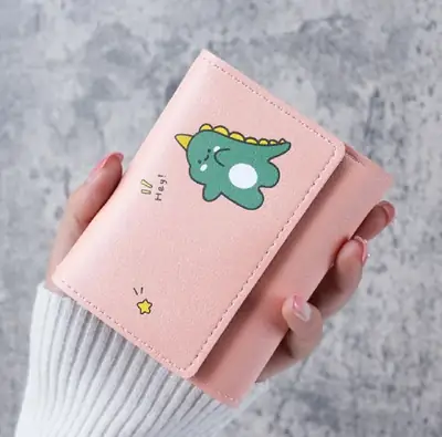 Multi Card Slot Three Fold Card Bag Wallet For Young Girls and Students Compact Card Holder Purse Accessory thumbnail 4