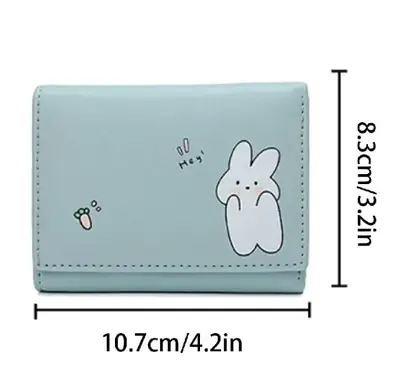 Multi Card Slot Three Fold Card Bag Wallet For Young Girls and Students Compact Card Holder Purse Accessory thumbnail 5