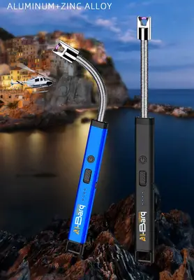 Electric Rechargeable Lighter | Best For Kitchen, BBQ and Candles in Black thumbnail 4
