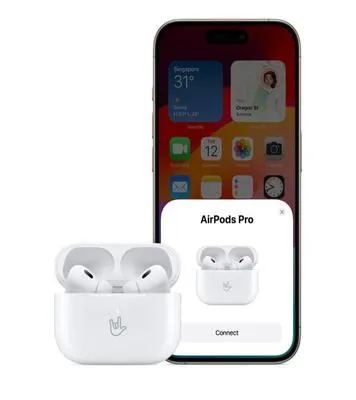 AirPods Pro 2nd Gen White Bluetooth 4.1 Earbuds thumbnail 1