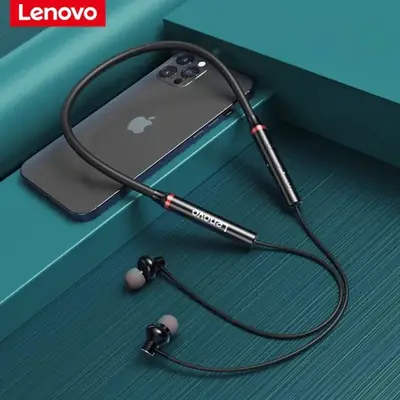 Lenovo Neckband Eh05x Black Long-Lasting Battery With Fast Charge Wireless Neckband thumbnail 6