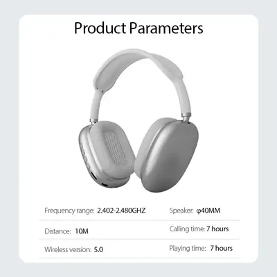 P9 Headphone Wireless Bluetooth Multicolor Seamless Connectivity thumbnail 9