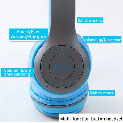 Over Ear P47 High Quality Stereo Wireless Headphone BT Gaming Headset Earpiece Headband Headphone thumbnail 4