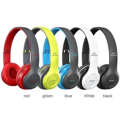 Over Ear P47 High Quality Stereo Wireless Headphone BT Gaming Headset Earpiece Headband Headphone thumbnail 6