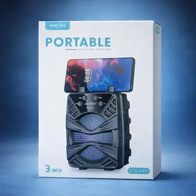GTS-2422 3-Inch Portable Wireless Bluetooth Speaker with Built-In Phone Holder thumbnail 6