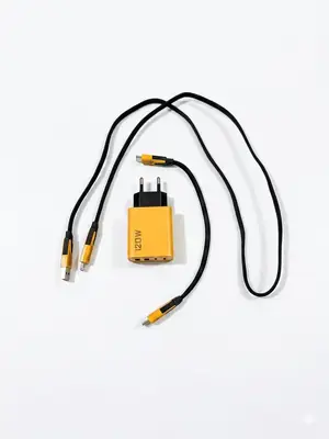 120W GaN Super Fast Duo Charger (Type-C + USB-A) Super Fast Charger With Fast Cable  thumbnail 2