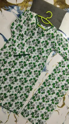 2 Pcs Girl's Cotton Printed Kurta And Pajama thumbnail 2