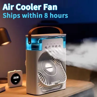 White Air Humidifier Fan 20W Portable thumbnail 2