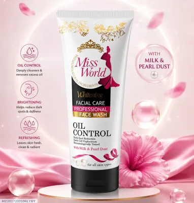 Miss World Oil Control Face Wash 50ml All Skin Types