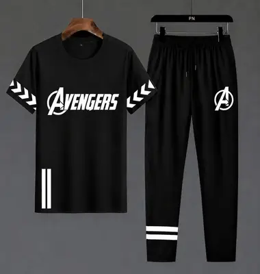 2 Pcs Men's Dri Fit Printed Track Suit