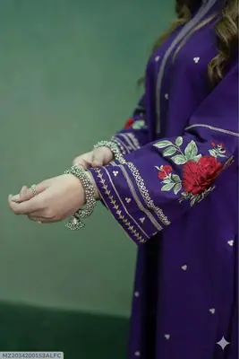 3 Pcs Women's Unstitched Embroidered Suit