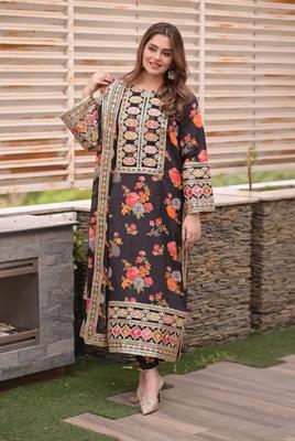 KARANDI MOST HIT ARTICLES 3 Pcs Unstitched Digital Print Suit