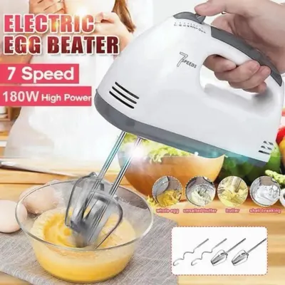 Easy Grip Stainless Steel Egg Beater - 1 Pc for Effortless Mixing thumbnail 5
