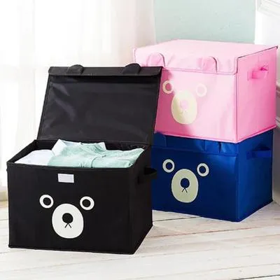 Cute Bear Face Storage Bags for Home Organization