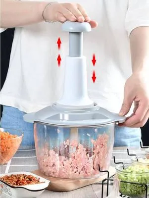 Manual Food Chopper Plastic Multicolor Grinder