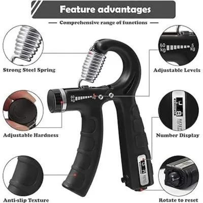 Adjustable Hand Gripper 5-60kg With Counter thumbnail 3