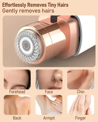 2 in 1 Rechargeable Facial Hair Remover thumbnail 5